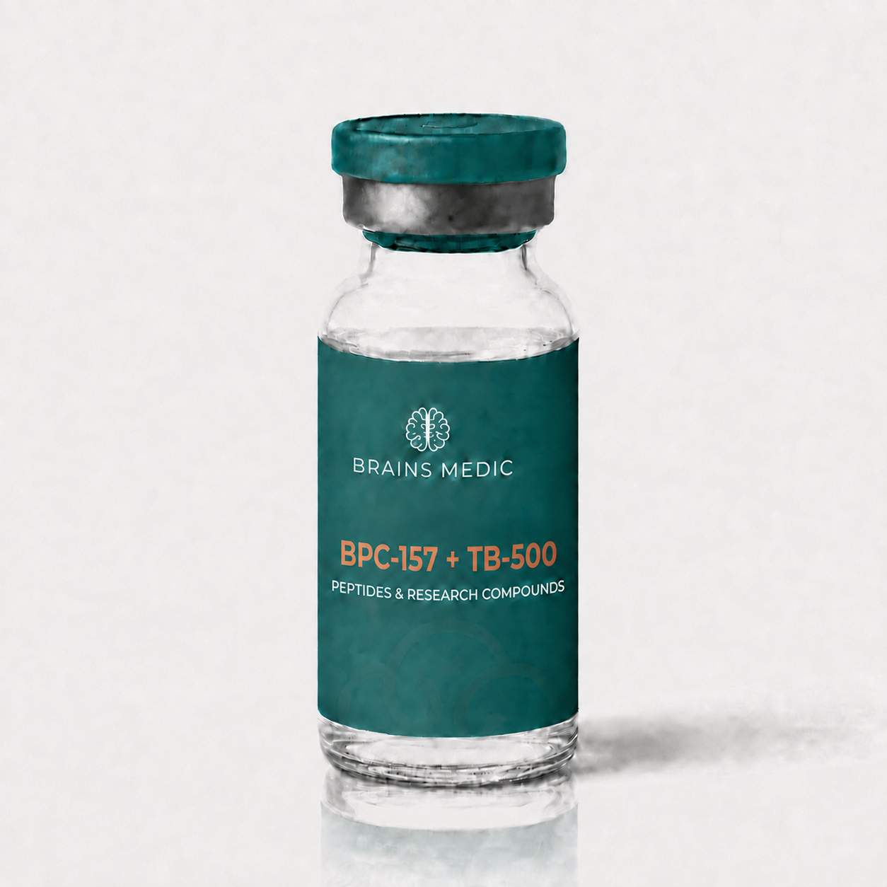 BPC-157 + TB-500 product packaging - Brains Medic